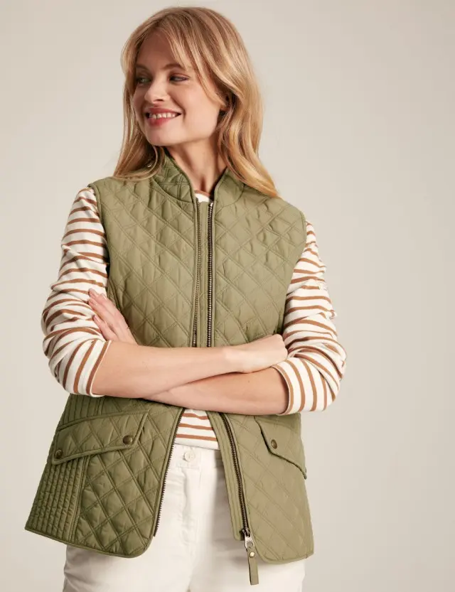 Joules Women's Textured Quilted Gilet 