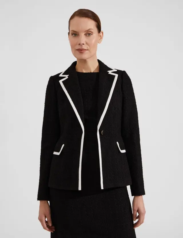 Hobbs Women's Single Breasted Blazer with Cotton 