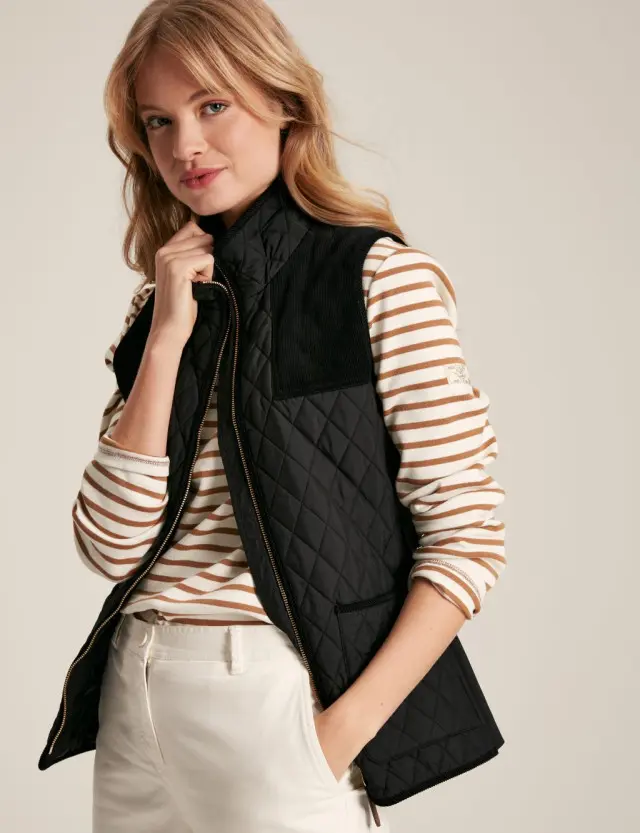 Joules Women's Textured Quilted Gilet 