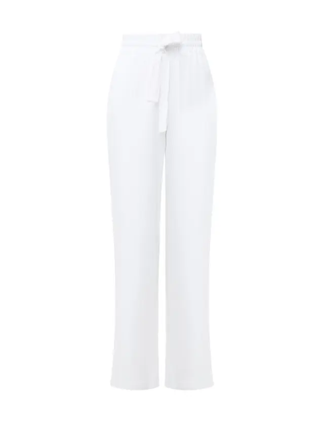 French Connection Women's Lyocell Rich Wide Leg Trousers 