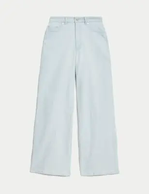 Autograph Women's High Waisted Wide Leg Jeans 