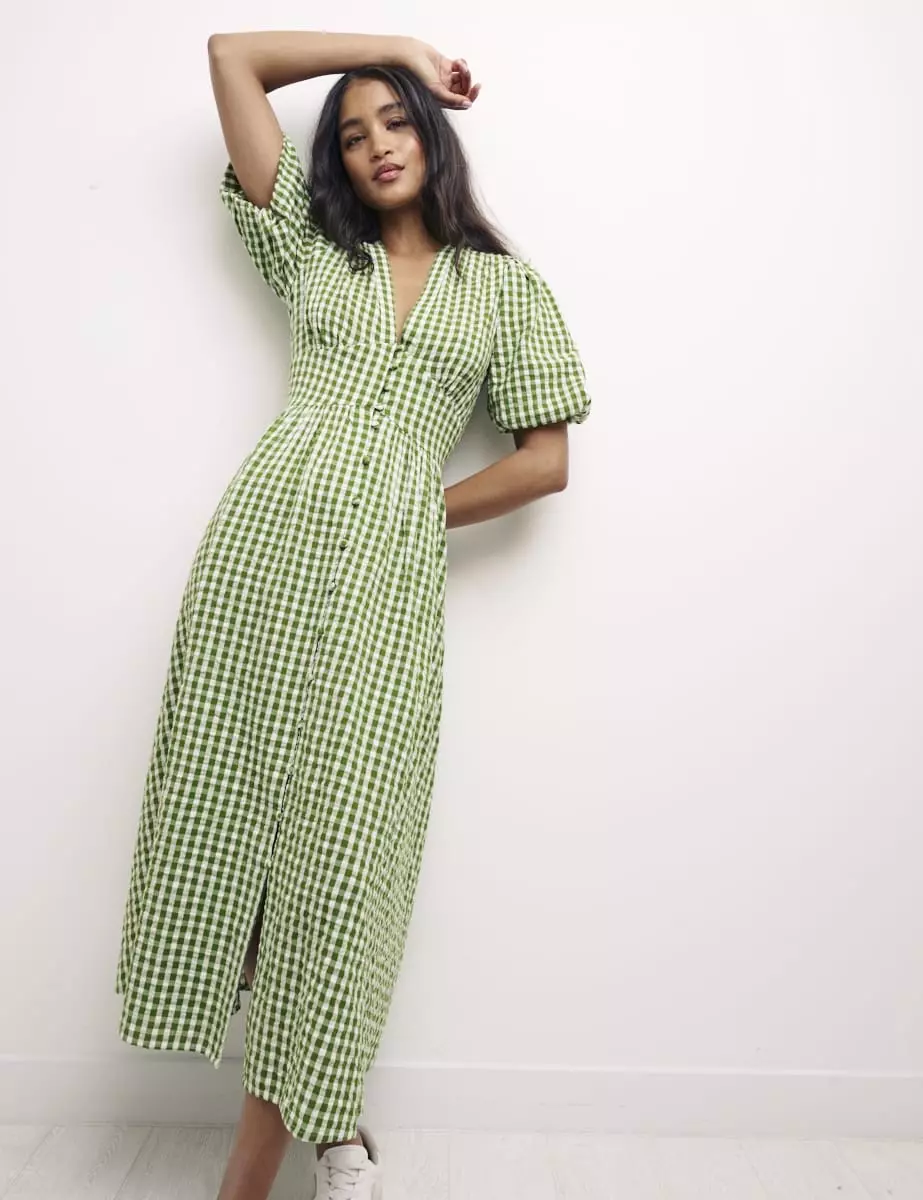 Gingham midi sale