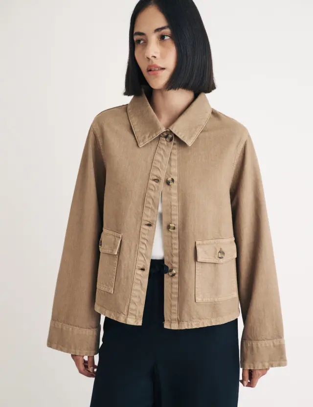 Beige Battersea Shirt Jacket