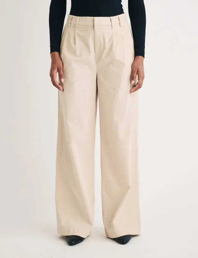 Stone Pleated Wide Leg Ava Trousers