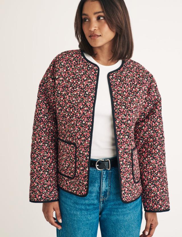 Floral Reversible Quilted Jacket