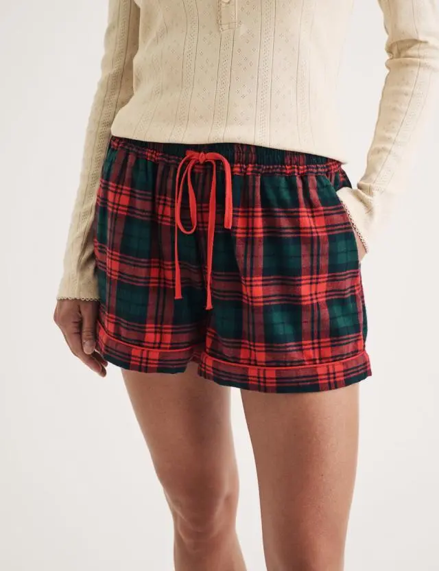 Tartan Pyjama Shorts