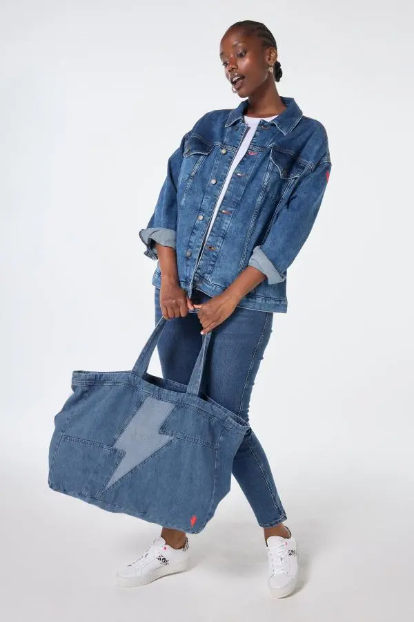 Indigo Wash Oversized Denim Jacket