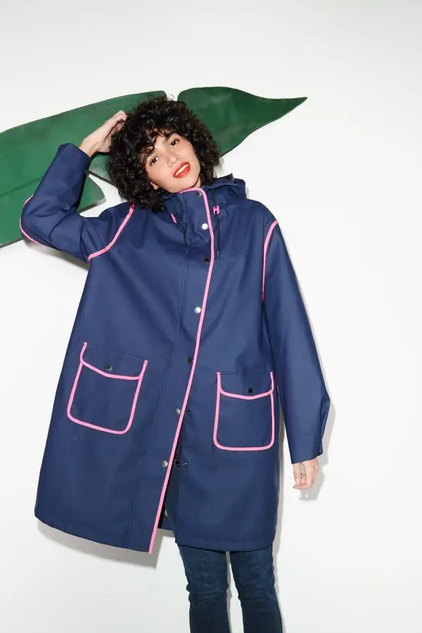 Navy Raincoat