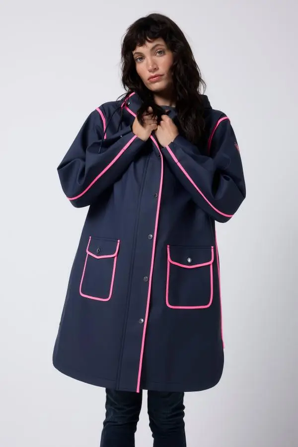 Navy Raincoat