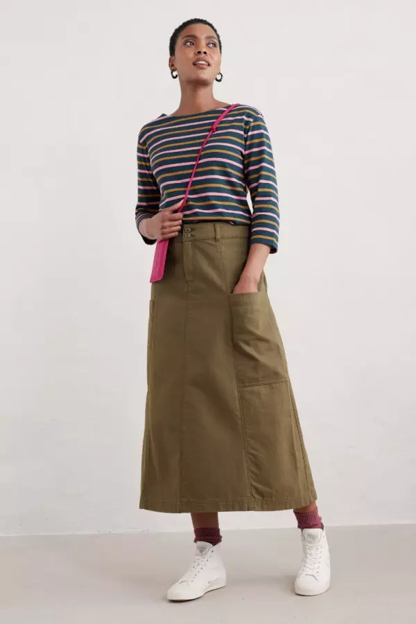 Atlantic Ivy Midi Skirt