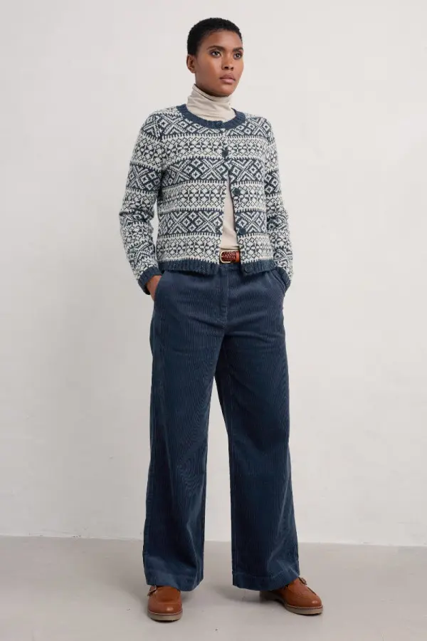 Dillwyn Wide Leg Cord Trouser