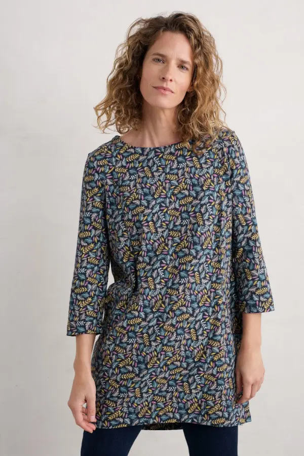 Shore Foraging Printed Tunic (GOTS)