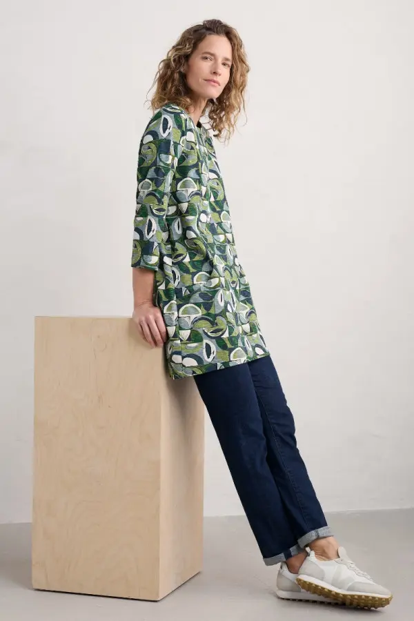 Shore Foraging Printed Tunic (GOTS)