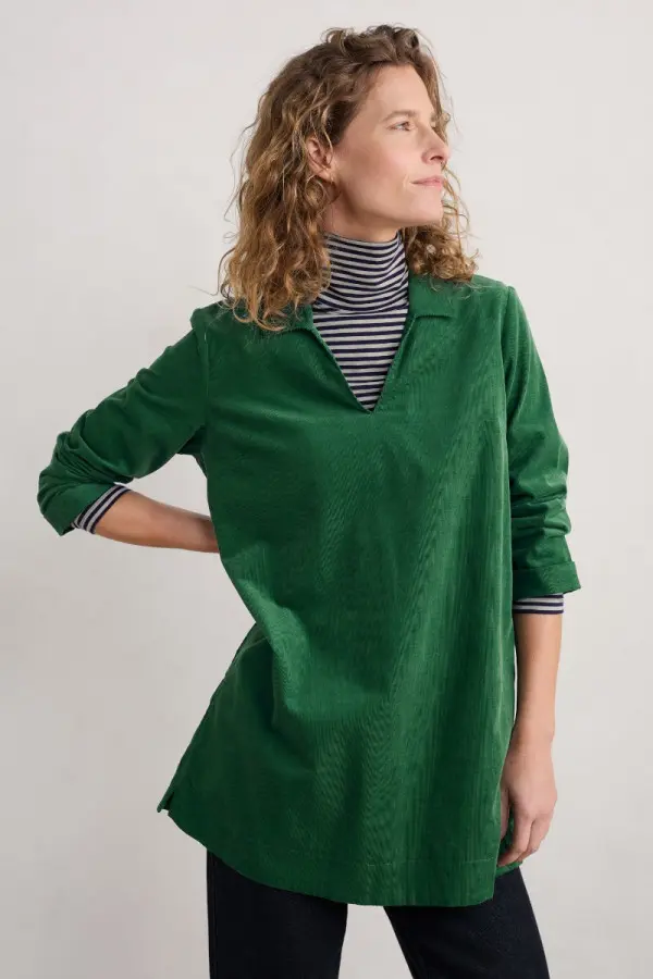 Lavethan Collared Corduroy Tunic