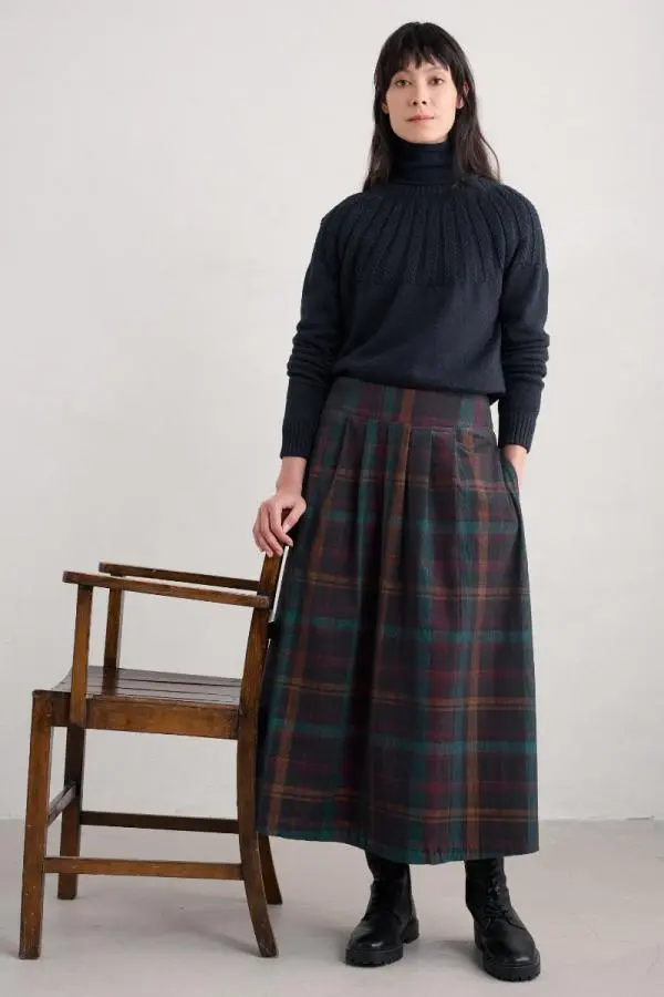 Day Dream Cord Midi Skirt