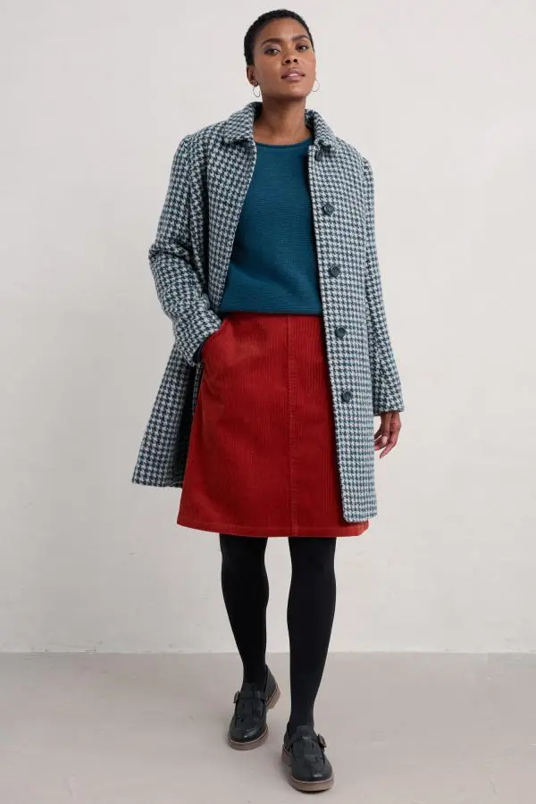 Dovetail A-Line Corduroy Skirt