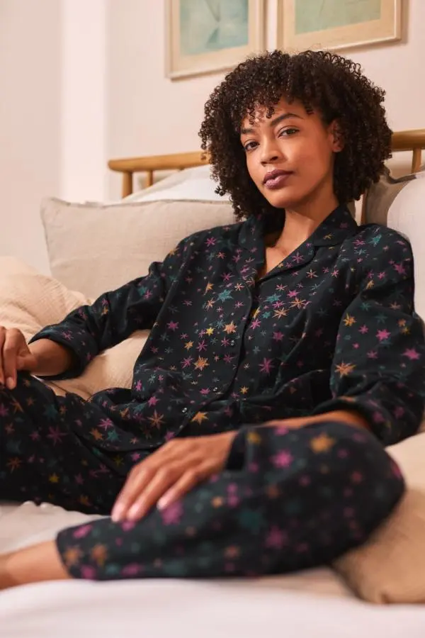 Simple Stars Flannel Pyjamas