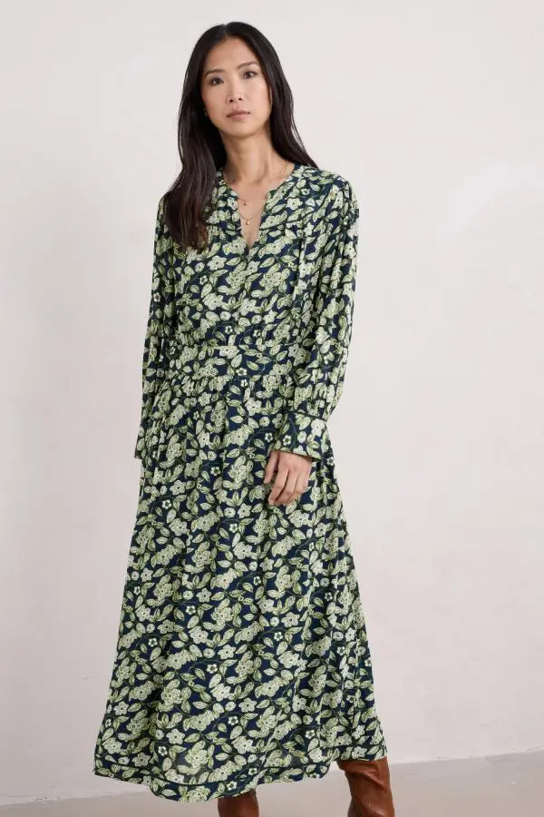 Sea Thrift Printed Above-Ankle Dress