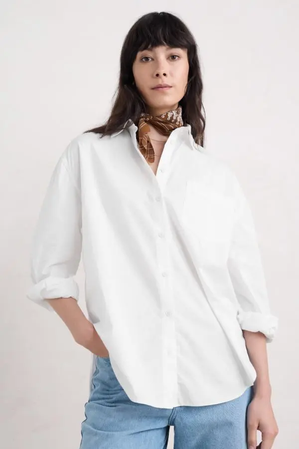 Sea Path Organic Cotton Longline Shirt