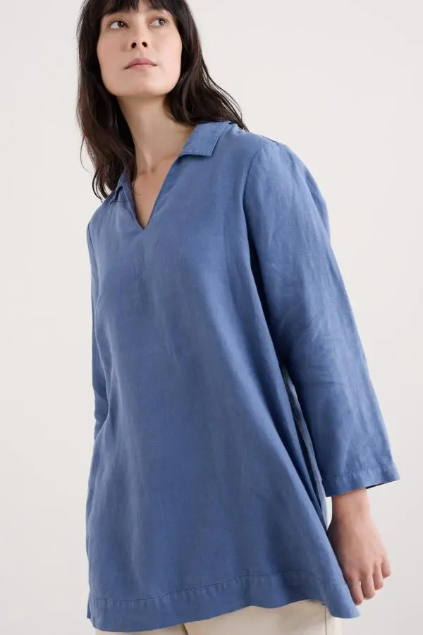 Shallow Layers Linen Tunic