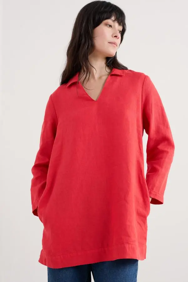 Shallow Layers Linen Tunic