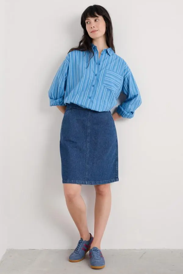 Dovetail A-Line Corduroy Skirt