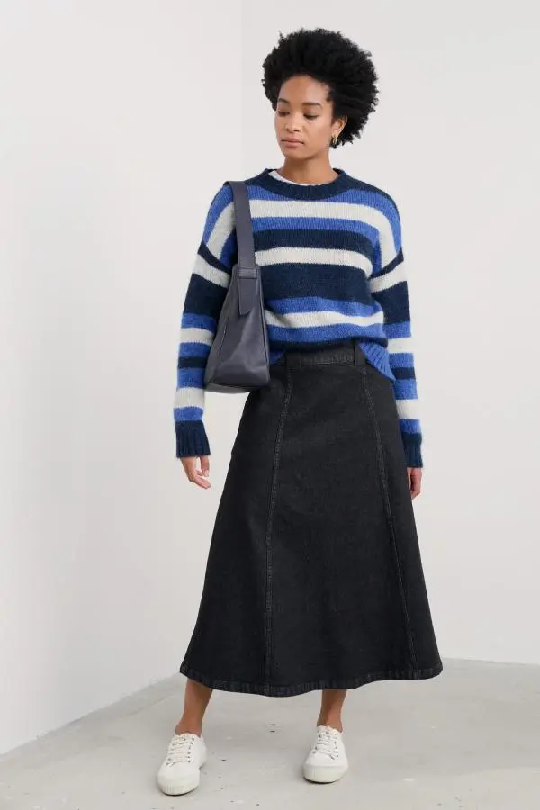 Restharrow Ankle-Length Denim Skirt