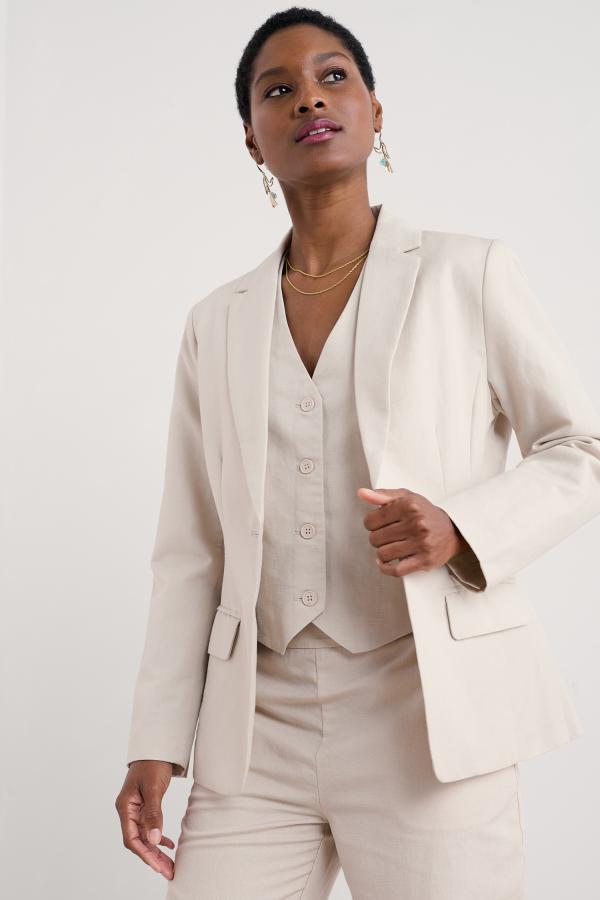 Erica Linen Blend Blazer