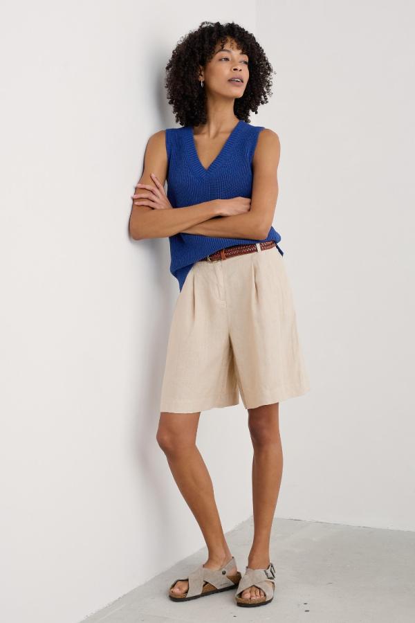 Clover Bloom Linen Shorts