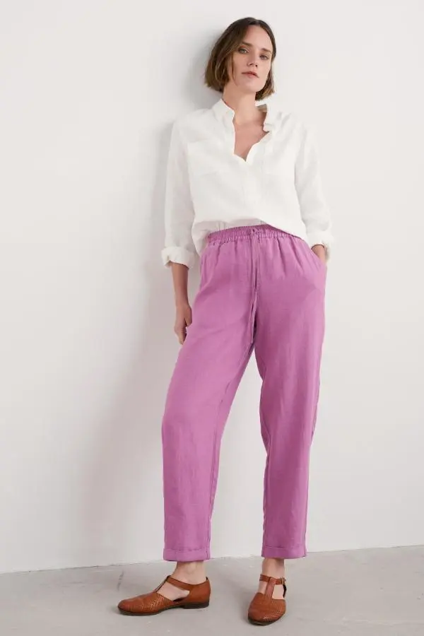 Dipping Sun Linen Trousers