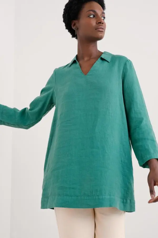 Shallow Layers Linen Tunic