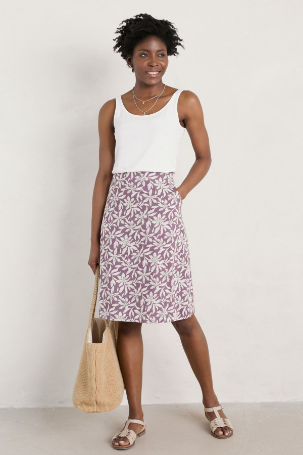 Cotton skirt 2024 with pockets