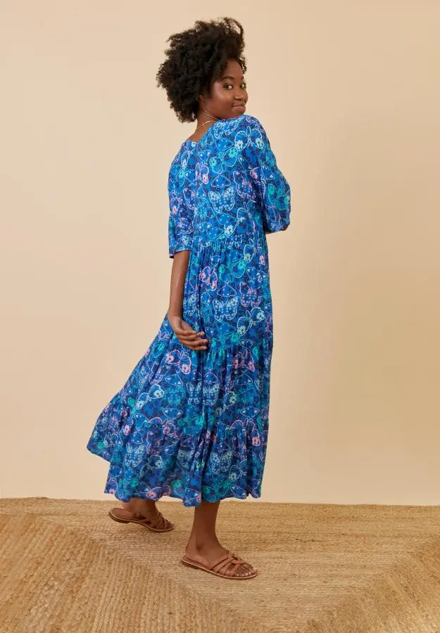 Hidden Butterfly Maxi Dress