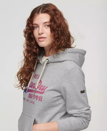 Womens grey deals superdry hoodie