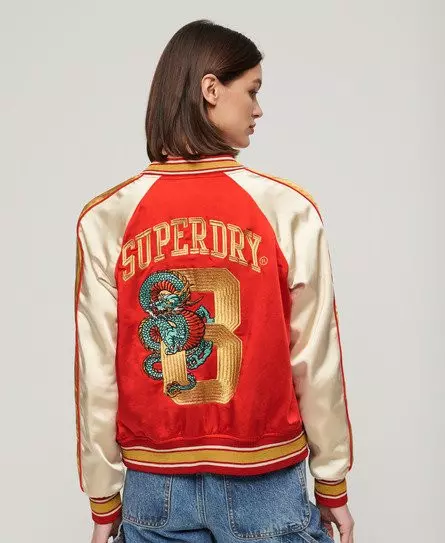 Superdry Women's Chinese New Year Suikajan Jacket Red / Flare Red -