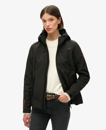 Superdry Women's Hooded Classic Trekker Jacket Black -