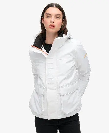 Superdry Women's Hood Ultimate Windbreaker Jacket White / Optic -