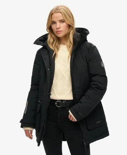 Superdry Women's City Padded Parka Coat Black - 