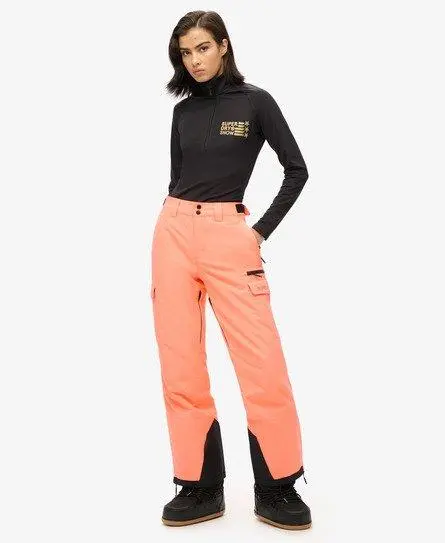 Superdry Women's Sport Ski Ultimate Rescue Trousers Cream / Pastelline Coral -