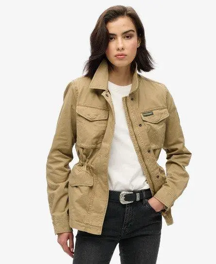 Superdry Women's Military M65 Jacket Brown / Classic Tan Brown -