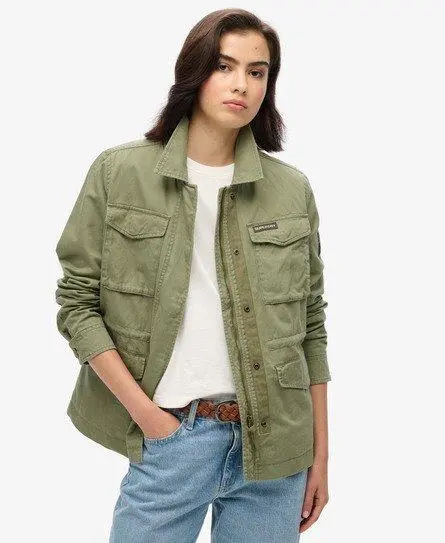 Superdry Women's Military M65 Jacket Khaki / Wild Khaki -