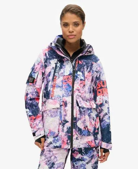 Superdry Women's Sport Ski Ultimate Rescue Jacket Purple / Mountain Mesh Purple -