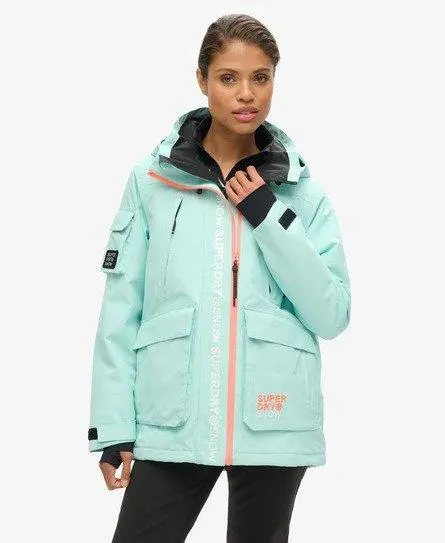 Superdry Women's Sport Ski Ultimate Rescue Jacket Blue / Cali Blue -