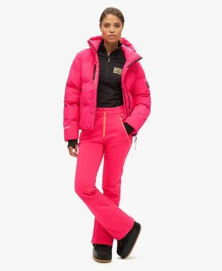 Superdry Women's Sport Ski Softshell Slim Trousers Pink / Hyper Fire Pink -