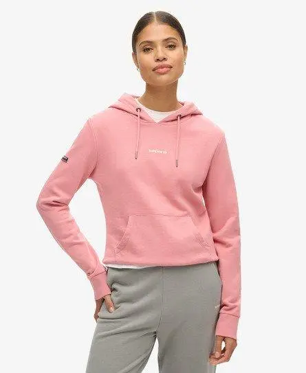 Superdry Women's Plain Hoodie Pink / Smoke Rose -