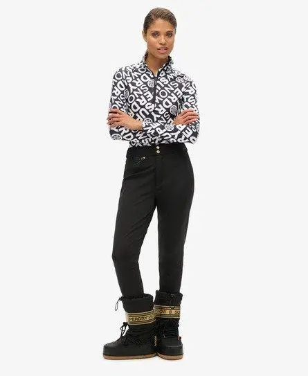 Superdry Women's Sport Ski Luxe Legging Snow Pants Black -