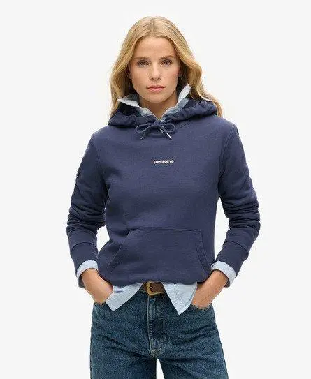 Superdry Women's Plain Hoodie Navy / Lauren Navy -