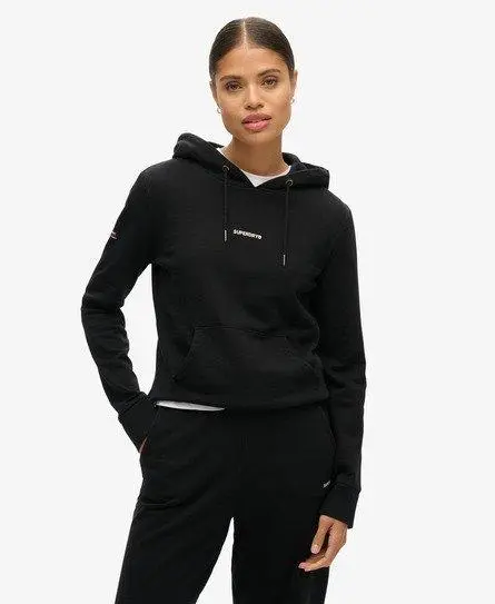 Superdry Women's Plain Hoodie Black -