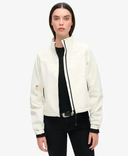 Superdry Women's Hooded Classic Trekker Jacket White / Off White -