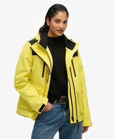 Superdry Women's Colour Block Ultimate Windbreaker Jacket Yellow / Yellow/black -